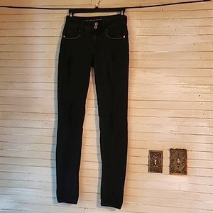 Black Hydaulic Distressed Jeans (0)